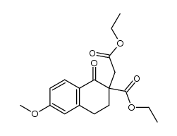 6-methoxy-2-ethoxycarbonyl-2-(ethoxycarbonylmethyl)-1-tetralone