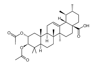 2,3-二乙酰氧基科罗索酸; (2alpha,3beta)-2,3-二乙酰氧基乌苏-12-烯-28-酸