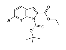 2-Ethyl 1-(2-methyl-2-propanyl) 6-bromo-1H-pyrrolo[2,3-b]pyridine -1,2-dicarboxylate