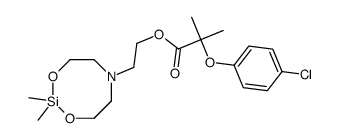 2-(2,2-dimethyl-1,3,6,2-dioxazasilocan-6-yl)ethyl 2-(4-chlorophenoxy)-2-methylpropanoate