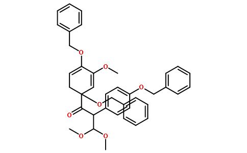 3,3-二甲氧基-1-[5-甲氧基-1,4-二(苯基甲氧基)苯基]-2-[4-(苯基甲氧基)苯基]-1-丙酮