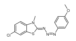 6-chloro-2-((Z)-(4-methoxyphenyl)triaz-2-en-1-ylidene)-3-methyl-2,3-dihydrobenzo[d]thiazole