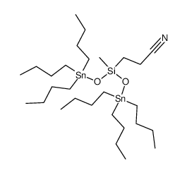 bis-(tri-n-butylstannyloxa)-methyl-β-cyanoethylsilane