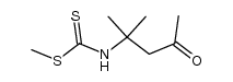 methyl N-(2-methyl-4-oxopentyl-1)dithiocarbamate