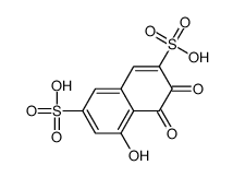 5-hydroxy-3,4-dioxonaphthalene-2,7-disulfonic acid