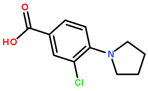3-氯-4-(1-吡咯烷基)苯甲酸