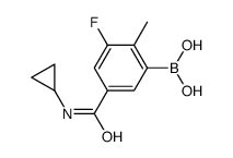 [5-(cyclopropylcarbamoyl)-3-fluoro-2-methylphenyl]boronic acid
