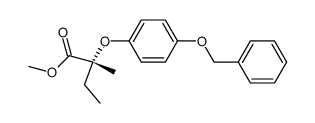 (+)-methyl-2-[4-phenylmethoxy-phenoxy]-2-methyl butyrate