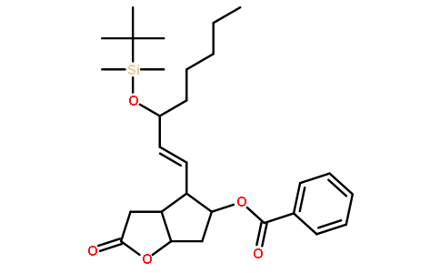 2H-环戊并[b]呋喃-2-酮,5-(苯甲酰氧基)-4-[(1E,3S)-3-[[(1,1'-二甲基乙基)二甲基硅烷基]氧基]-1-辛烯-1-基]六氢-, (3aR,4R,5R,6aS)-
