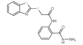 2-(1,3-benzothiazol-2-ylsulfanyl)-N-[2-(hydrazinecarbonyl)phenyl]acetamide