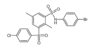 N-(4-溴苯基)-3-(4-氯苯基)磺酰基-2,,5-二甲基苯磺酰胺