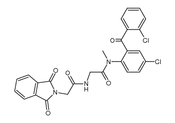 4-chloro-2-(o-chlorobenzoyl)-N-methyl-Nα-(phthalylglycyl)glycinanilide