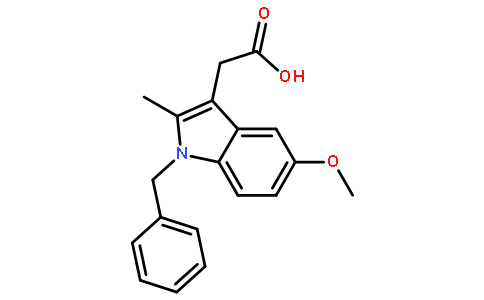 2-(1-benzyl-5-methoxy-2-methylindol-3-yl)acetic acid