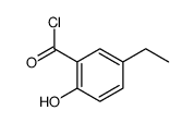 Benzoyl chloride, 5-ethyl-2-hydroxy- (9CI)