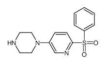 1-[6-(benzenesulfonyl)pyridin-3-yl]piperazine