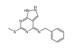 N-benzyl-6-methylsulfanyl-1H-pyrazolo[3,4-d]pyrimidin-4-amine