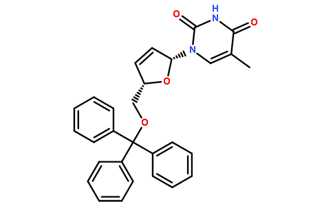 5'-O-三苯甲基-2',3'-去氢胸苷