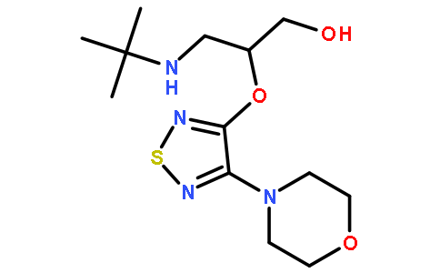 3-(叔丁基氨基)-2-((4-吗啉-1,2,5-噻二唑-3-基)氧基)丙-1-醇