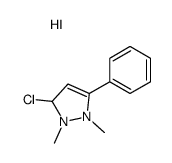 3-chloro-1,2-dimethyl-5-phenyl-1,3-dihydropyrazol-1-ium,iodide