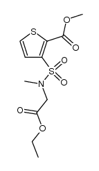 methyl 3-[[N-[(ethoxycarbonyl)methyl]-N-methylamino]sulfonyl]-2-thiophenecarboxylate