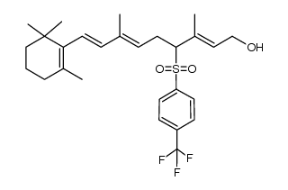 1-hydroxy-3,7-dimethyl-4-(p-trifluoromethylphenylsulfonyl)-9-(2,6,6-trimethylcyclohexen-1-yl)-nona-2,6,8-triene