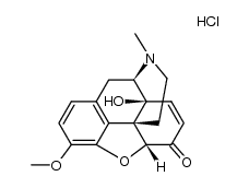 4,5α-epoxy-14-hydroxy-3-methoxy-17-methyl-morphin-7-en-6-one, hydrochloride
