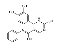 4-(3,4-dihydroxyphenyl)-6-methyl-N-phenyl-2-sulfanylidene-3,4-dihydro-1H-pyrimidine-5-carboxamide