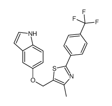 5-(1H-indol-5-yloxymethyl)-4-methyl-2-[4-(trifluoromethyl)phenyl]-1,3-thiazole