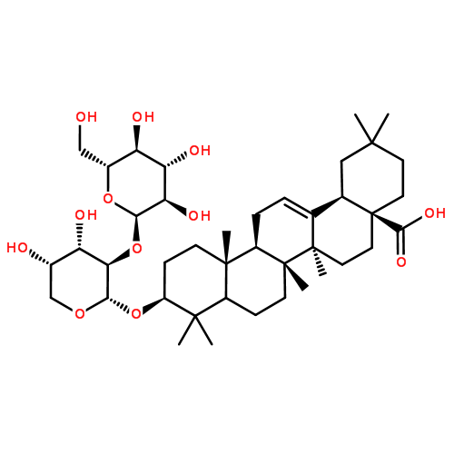 齐墩果酸3-O-beta-D-葡吡喃糖基(1→2)-alpha-L-吡喃阿拉伯糖苷对照品(标准品) | 60213-69-6