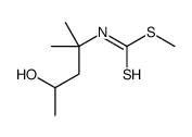 methyl N-(4-hydroxy-2-methylpentan-2-yl)carbamodithioate