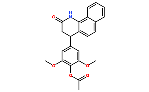 [2,6-dimethoxy-4-(2-oxo-3,4-dihydro-1H-benzo[h]quinolin-4-yl)phenyl] acetate