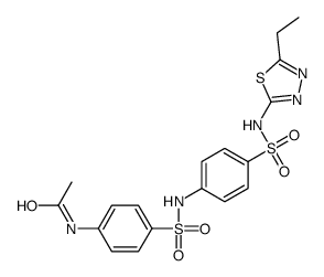 N-[4-[[4-[(5-ethyl-1,3,4-thiadiazol-2-yl)sulfamoyl]phenyl]sulfamoyl]phenyl]acetamide