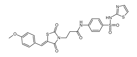 3-[(5E)-5-[(4-methoxyphenyl)methylidene]-2,4-dioxo-1,3-thiazolidin-3-yl]-N-[4-(1,3-thiazol-2-ylsulfamoyl)phenyl]propanamide