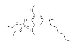 4-(1',1'-dimethylheptyl)-2,6-dimethoxyphenyl diethylphosphate