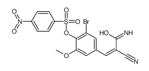 (E)-3-[3-溴-5-甲氧基-4-(4-硝基苯基)磺酰基氧基-苯基]-2-氰基-丙-2-烯酰胺