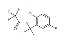 1,1,1-trifluoro-4-(5-fluoro-2-methoxyphenyl)-4-methylpentan-2-one