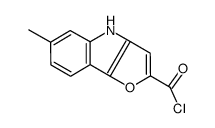 6-methyl-4H-furo[3,2-b]indole-2-carbonyl chloride