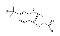 6-(trifluoromethyl)-4H-furo[3,2-b]indole-2-carbonyl chloride