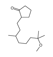 2-(7-methoxy-3,7-dimethyloctyl)cyclopentan-1-one