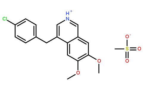 4-(4-氯苯基甲基)-6,7-二甲氧基甲基异喹啉(1:1)