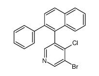 3-bromo-4-chloro-5-(2-phenylnaphthalen-1-yl)pyridine