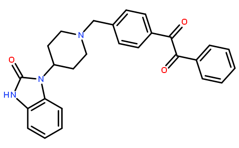[4-[[4-(2,3-Dihydro-2-oxo-1H-benzimidazol-1-yl)-1-piperidinyl]methyl]phenyl]phenylethanedione