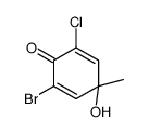 2-bromo-6-chloro-4-hydroxy-4-methylcyclohexa-2,5-dien-1-one