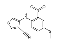 4-(4-methylsulfanyl-2-nitroanilino)thiophene-3-carbonitrile