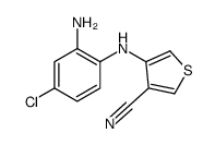 4-(2-amino-4-chloroanilino)thiophene-3-carbonitrile