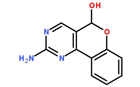 2-氨基-5H-[1]苯并吡喃并[4,3-d]嘧啶-5-醇