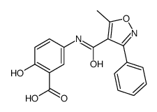 2-hydroxy-5-[(5-methyl-3-phenyl-oxazole-4-carbonyl)amino]benzoic acid
