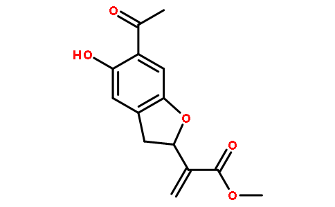 (2S)-6-乙酰基-2,3-二氢-5-羟基-ALPHA-亚甲基-2-苯并呋喃乙酸甲酯对照品(标准品) | 617722-56-2