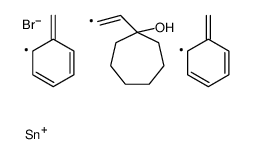 1-[2-[dibenzyl(bromo)stannyl]ethenyl]cycloheptan-1-ol