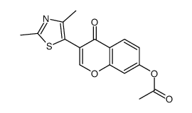 [3-(2,4-dimethyl-1,3-thiazol-5-yl)-4-oxochromen-7-yl] acetate